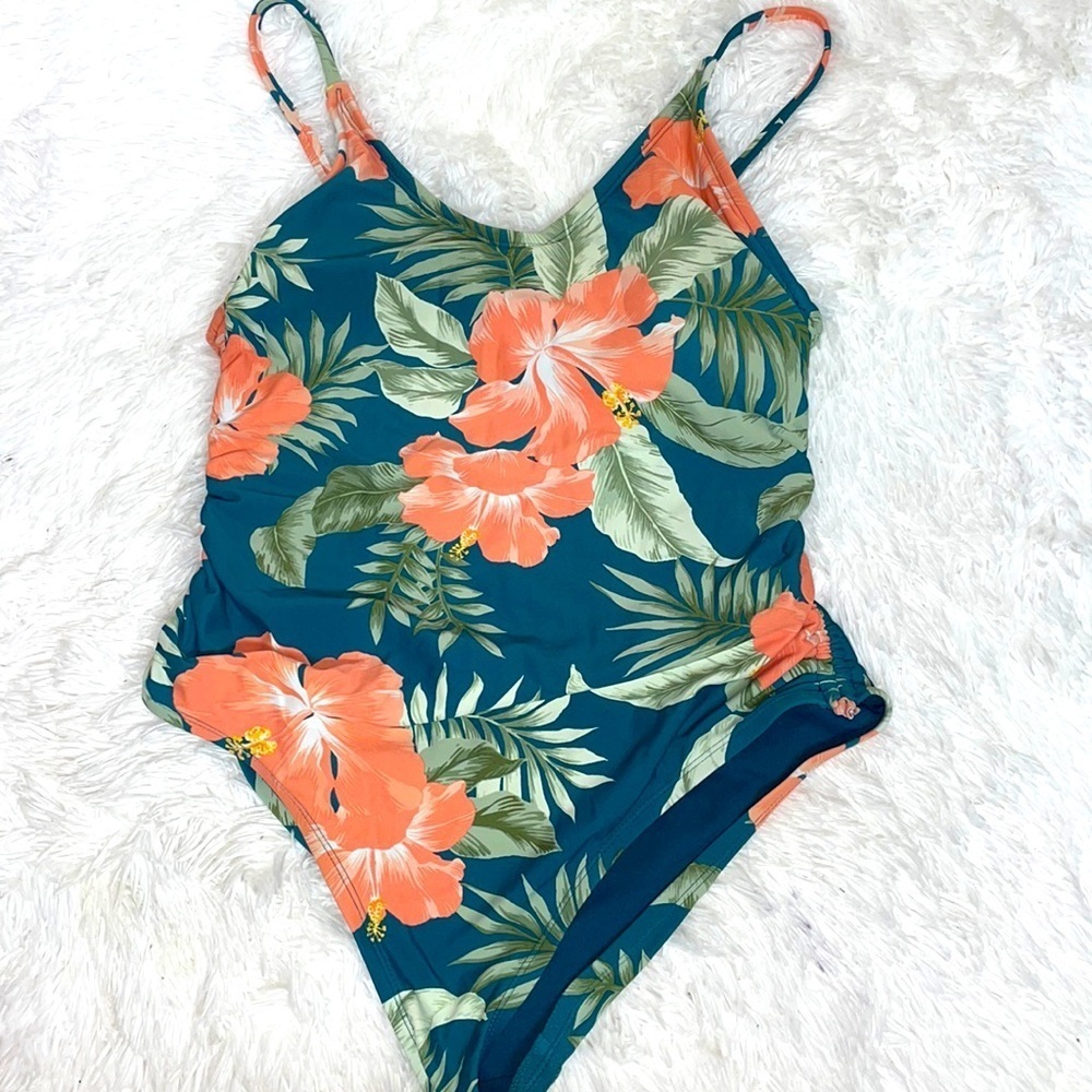Kona Sol One piece Floral Swimsuit SzL